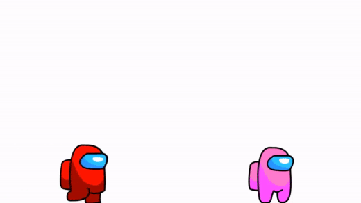 The red astronaut inflates the pink astronaut to death