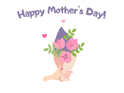 A bouquet of flowers for Mothers Day