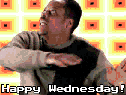 A man does a weird dance for a Happy Wednesday