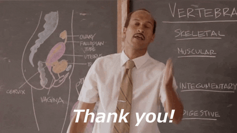 Teacher gives his thank you to his students