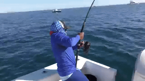 Seems like this angler caught a huge fish