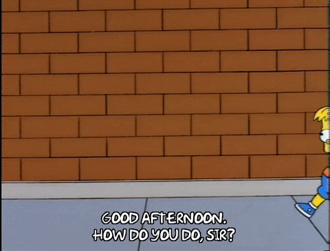Homer Simpson greets someone on the phone with a good afternoon