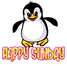 This little penguin wishes you a happy Sunday