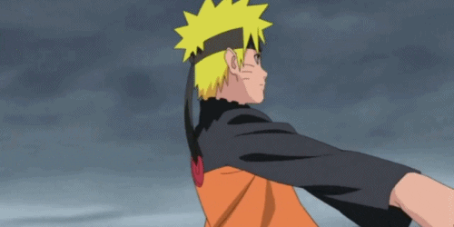 Naruto doing the sign for the Shadow Clone Jutsu