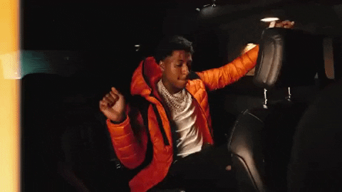Youngboy dancing inside his car