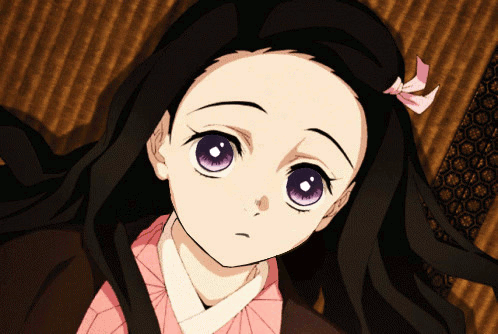 Nezuko's natural human eyes