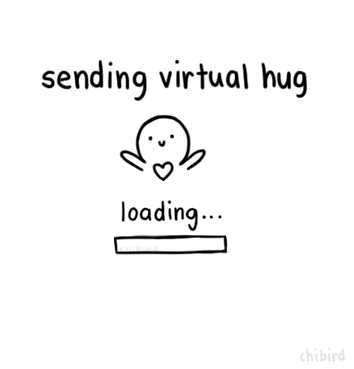 A cute GIF for someone you want to send a hug to