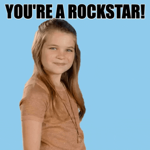 A little kid telling you that you're a Rockstar