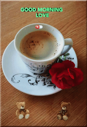 A hot coffee for your loved one to have a great morning
