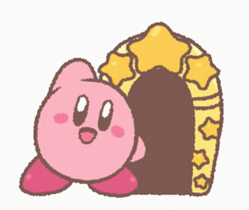 Kirby waving at you