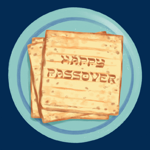 A GIF of breads for a Happy Passover