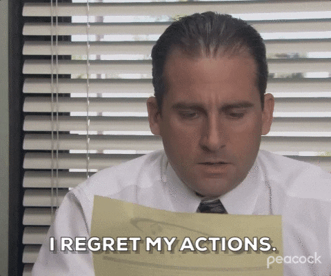 Michael Scott is reading a part of the letter