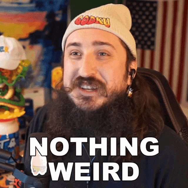 This streamer says that there's nothing weird